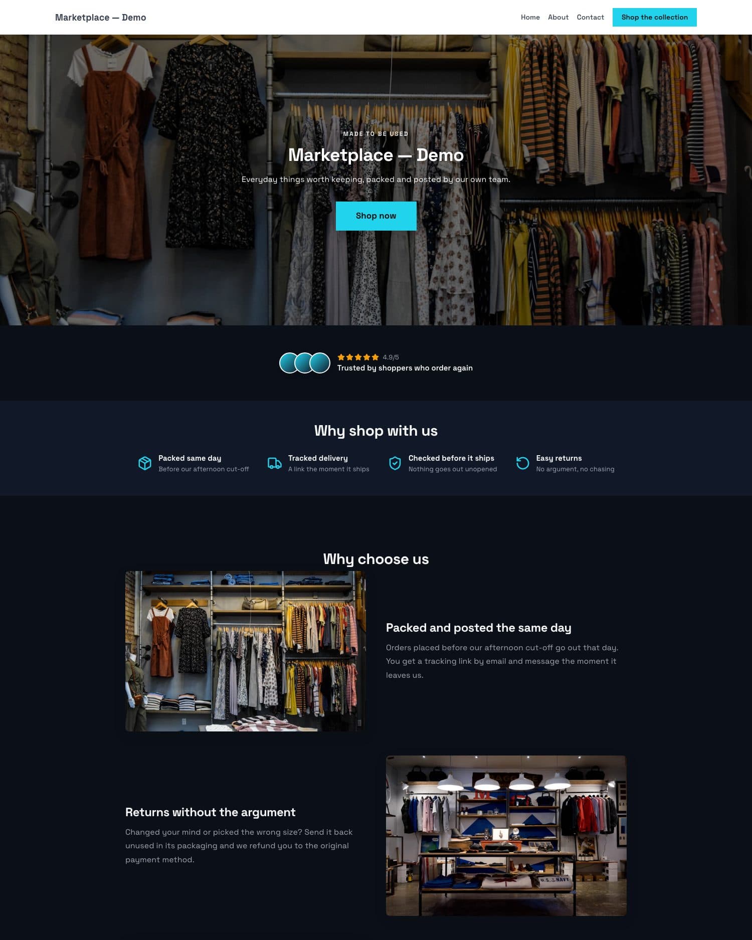 Previzualizare șablon Marketplace — Premium